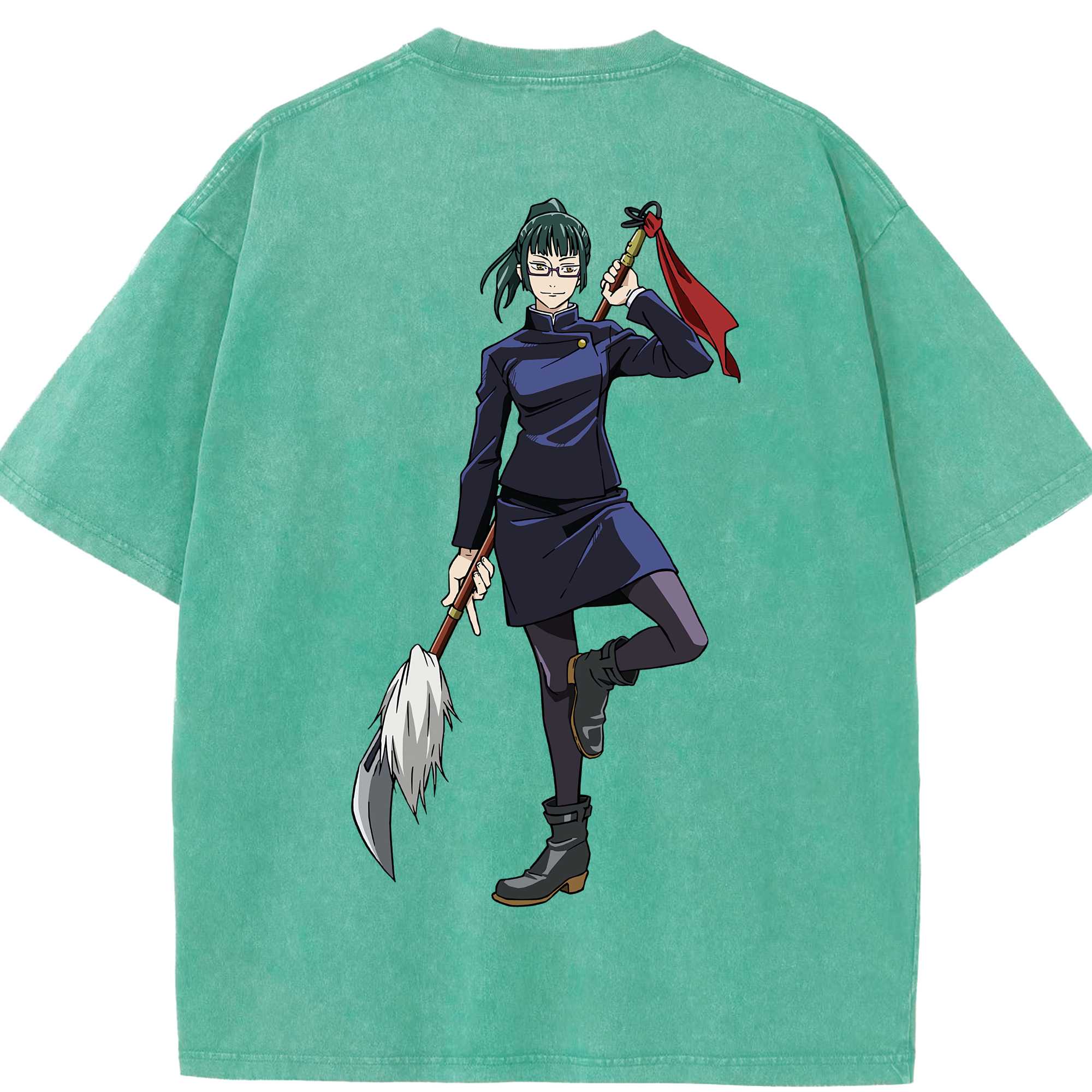 （画像用） 呪術廻戦 Jujutsu Kaisen 綿100% ヴィンテージ風 半袖Tシャツ（背面プリント）